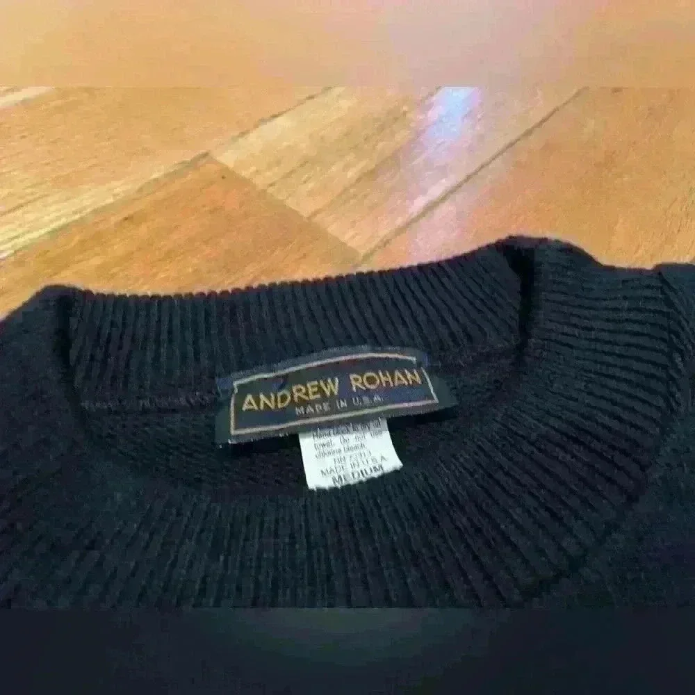 PENN STATE Nittany Lion Club Andrew Rohan Sweater Navy Blue Crewneck Mens Size M